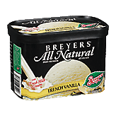 Breyers Ice Cream French Vanilla Left Picture